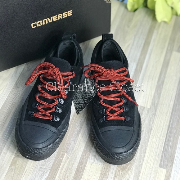 NWT Converse Ctas Descent OX Black WMNS AUTHENTIC - Picture 3 of 7